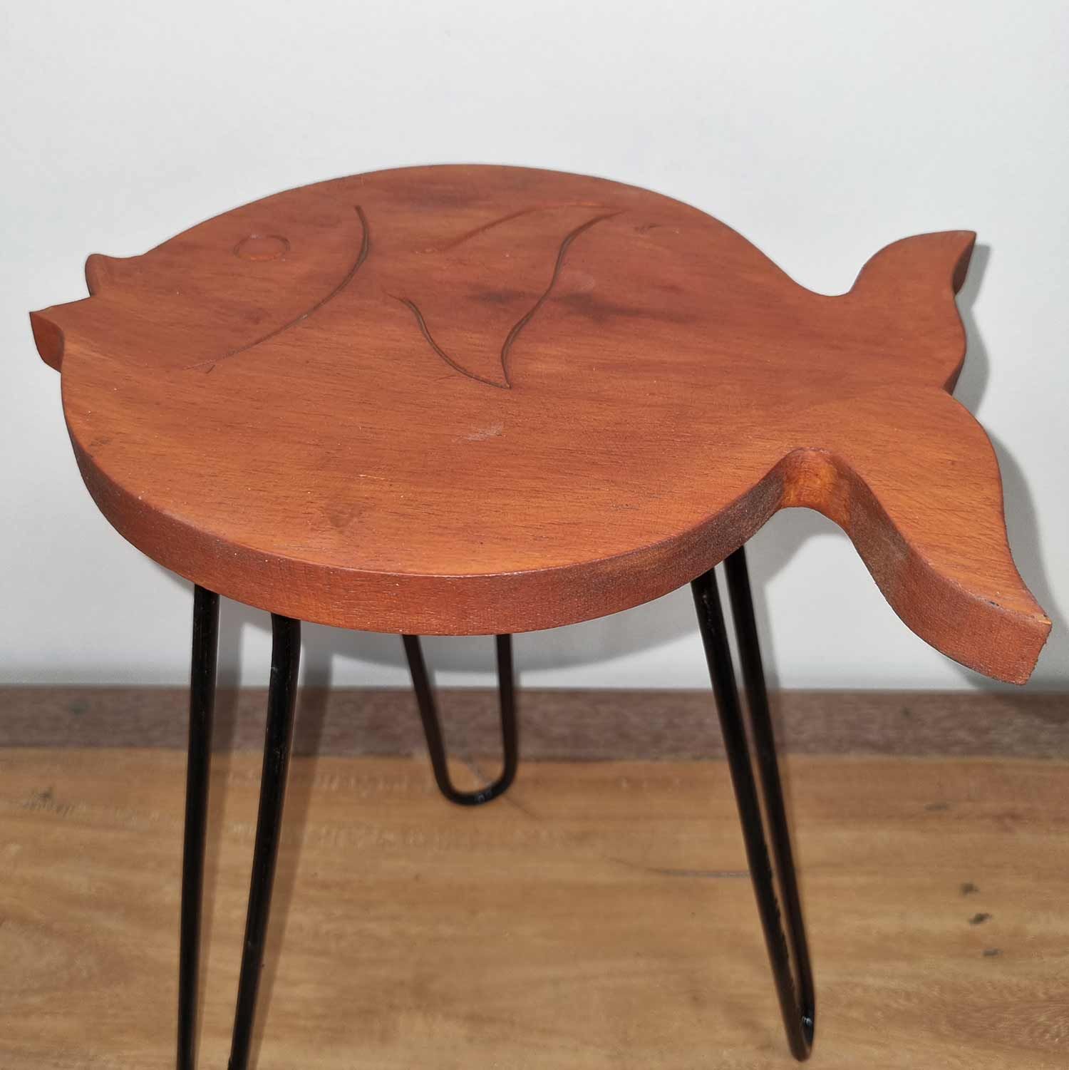 Mesa de Madera de Albasia - Terracota - Imagen 3