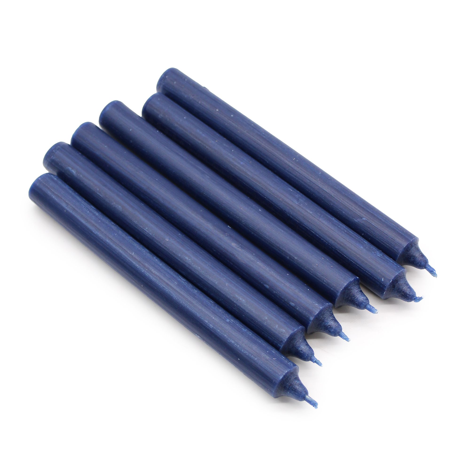 Velas a granel color sólido – azul marino rústico - Paquete de 10 - Imagen 2