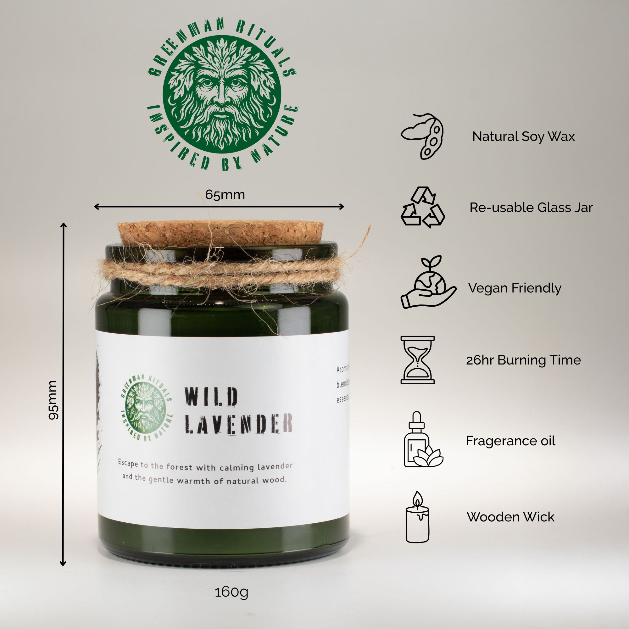 Vela de soja Greenman Woodwick - Cedro y Cítricos - Imagen 7