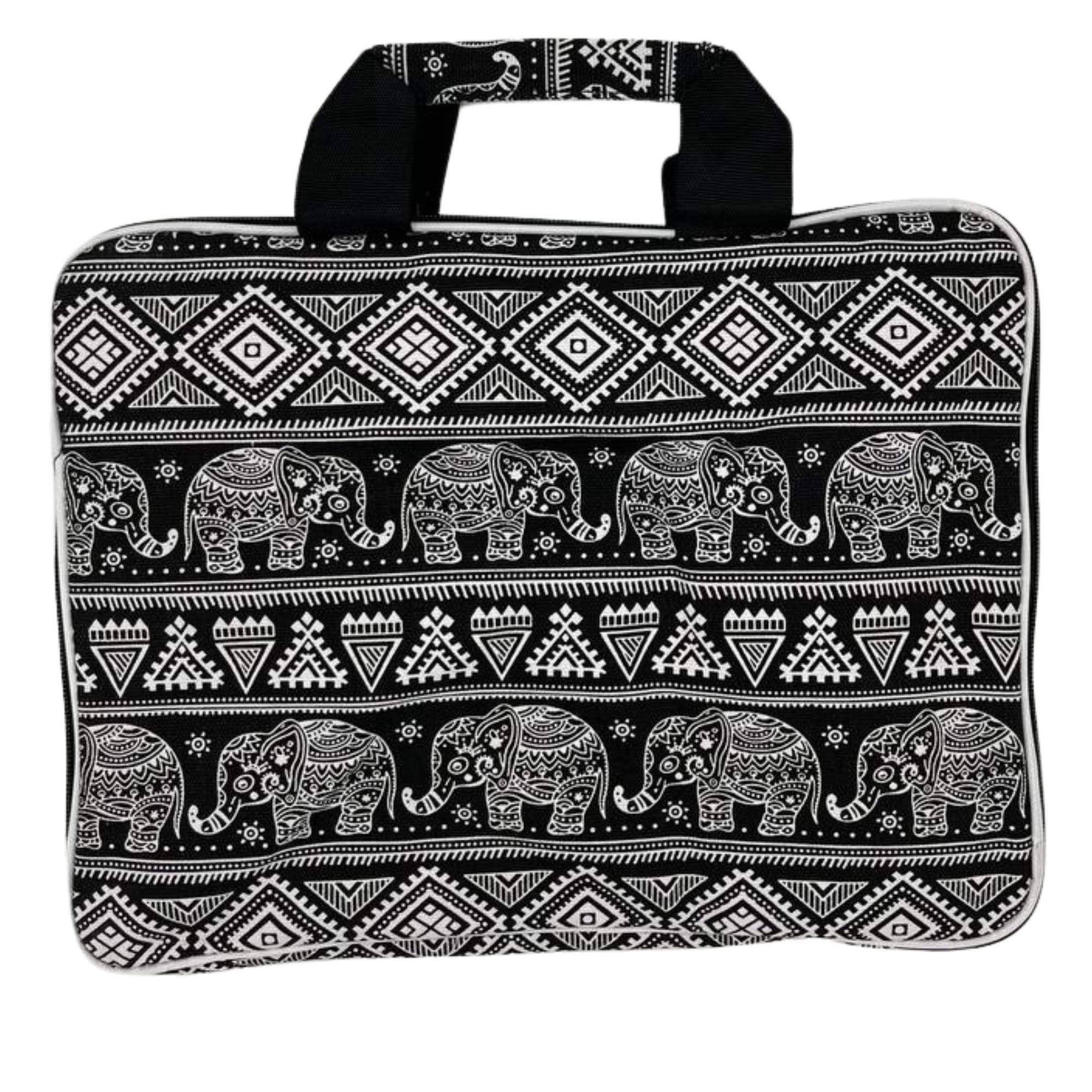 Bolsa acolchada para portátil (Elepants Motiff) 33x24x3cm - Imagen 2
