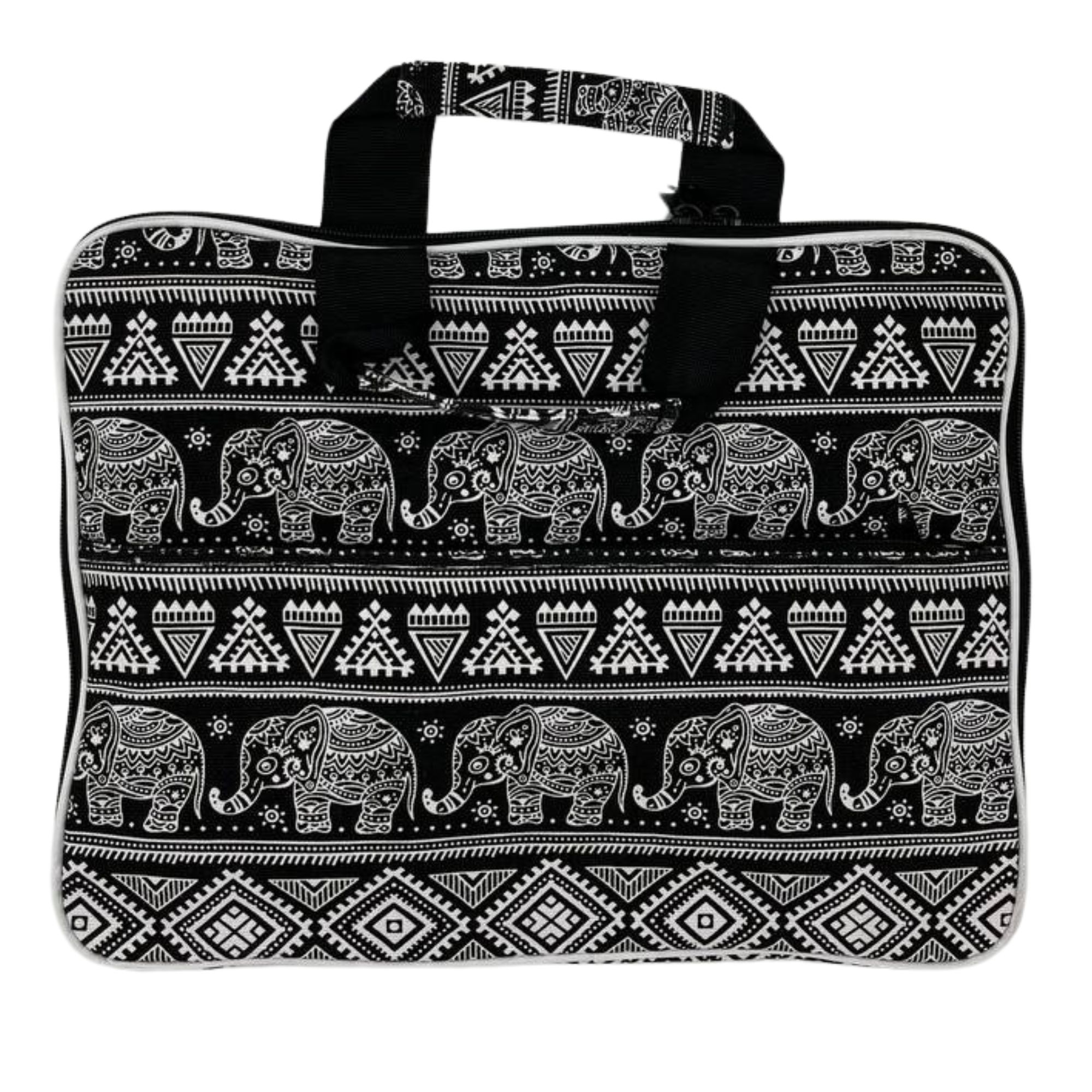 Bolsa acolchada para portátil (Elepants Motiff) 33x24x3cm