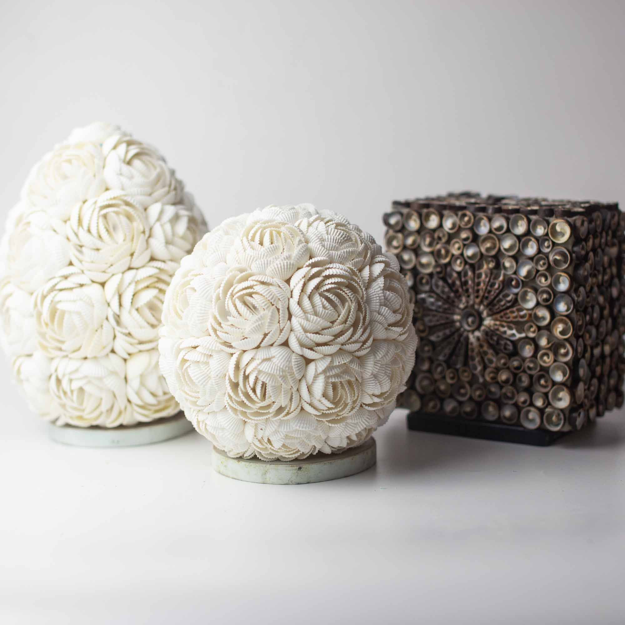 Lámpara Boho Sea Shell - Rosa Ovalada - 15cm - Imagen 2