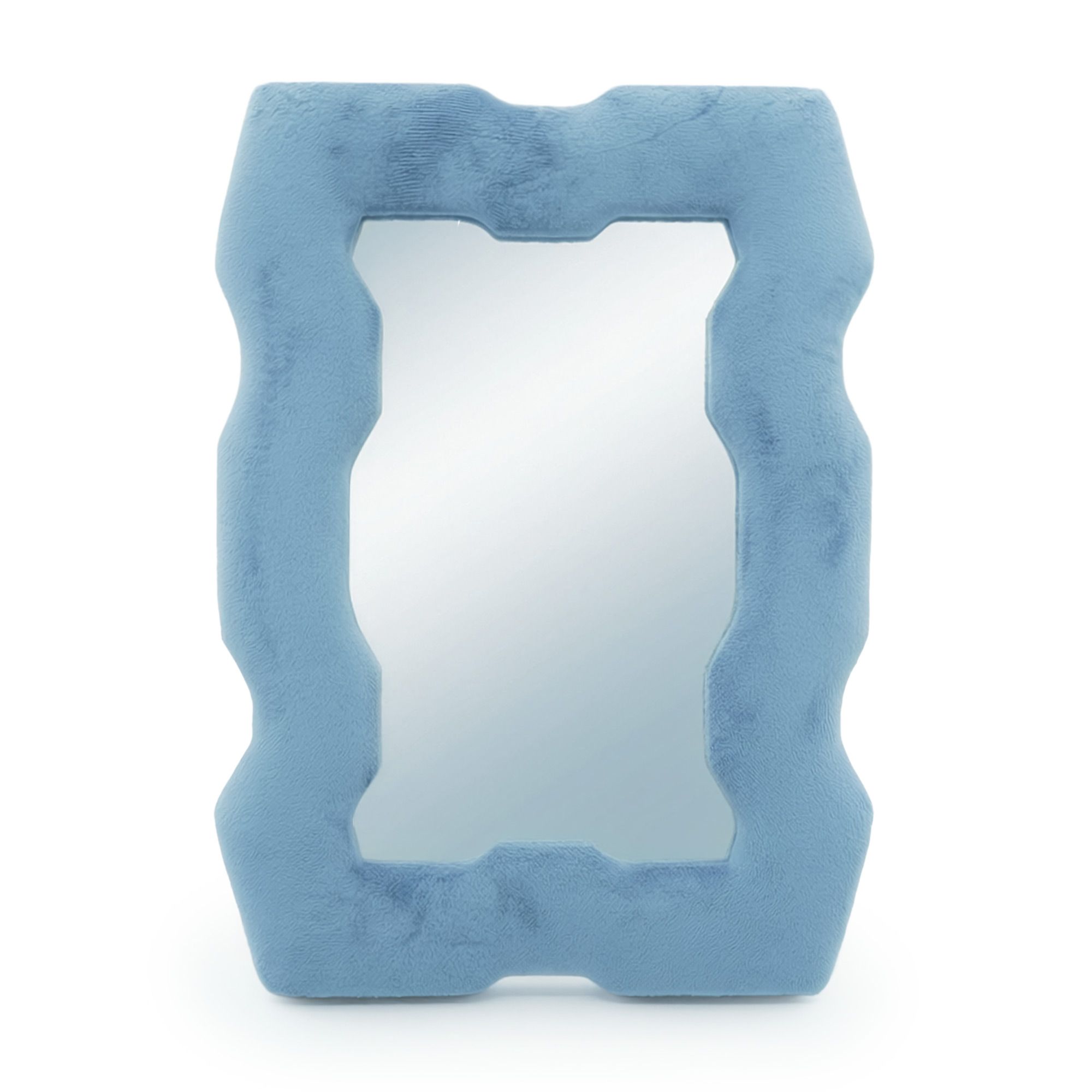 Espejo suave y ondulado – Marco grueso – Azul real (30.5x22.5x2.3cm) - Imagen 4