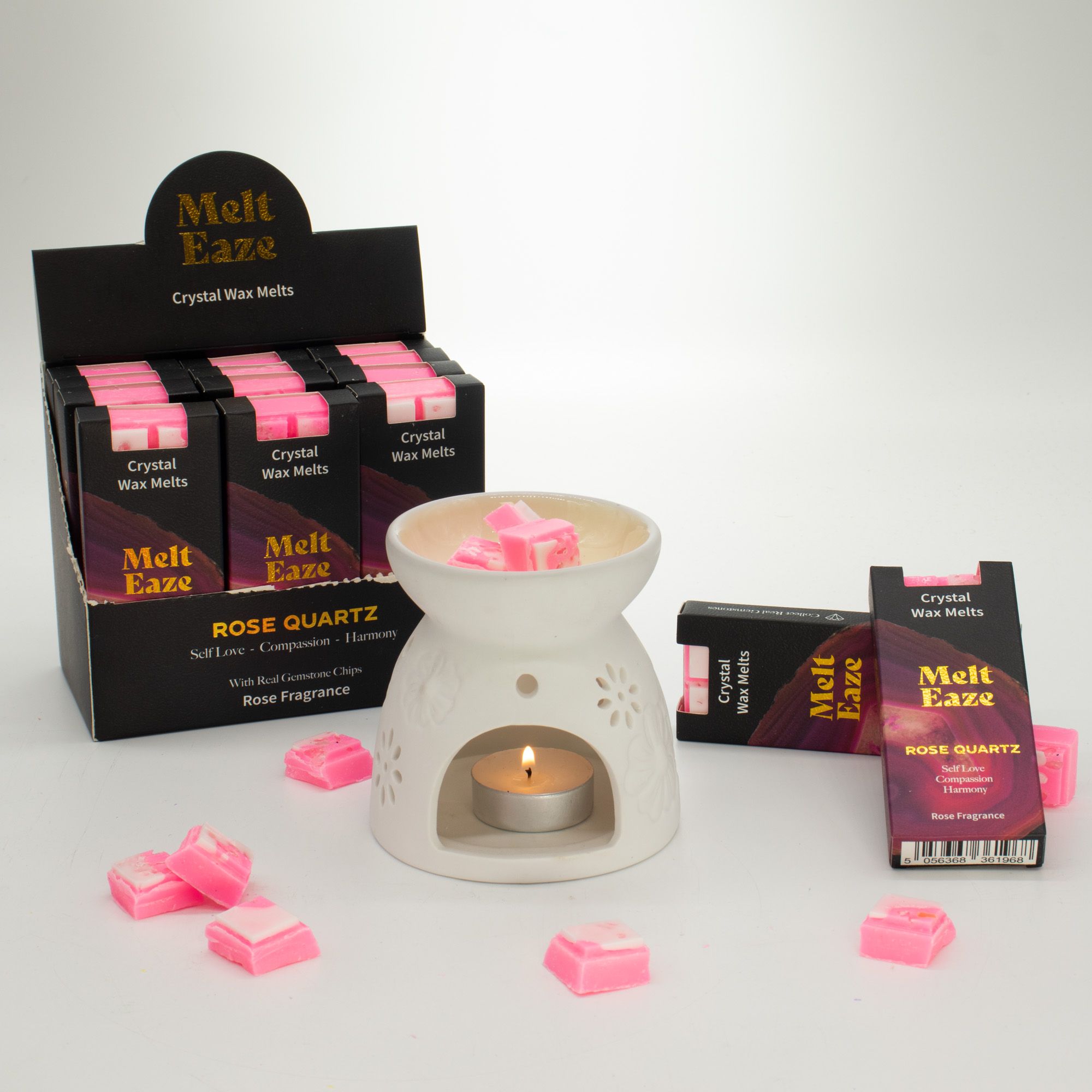 MeltEaze Tabletas de Cera 50g - Amor de Cuarzo Rosa - Rosa - Imagen 7
