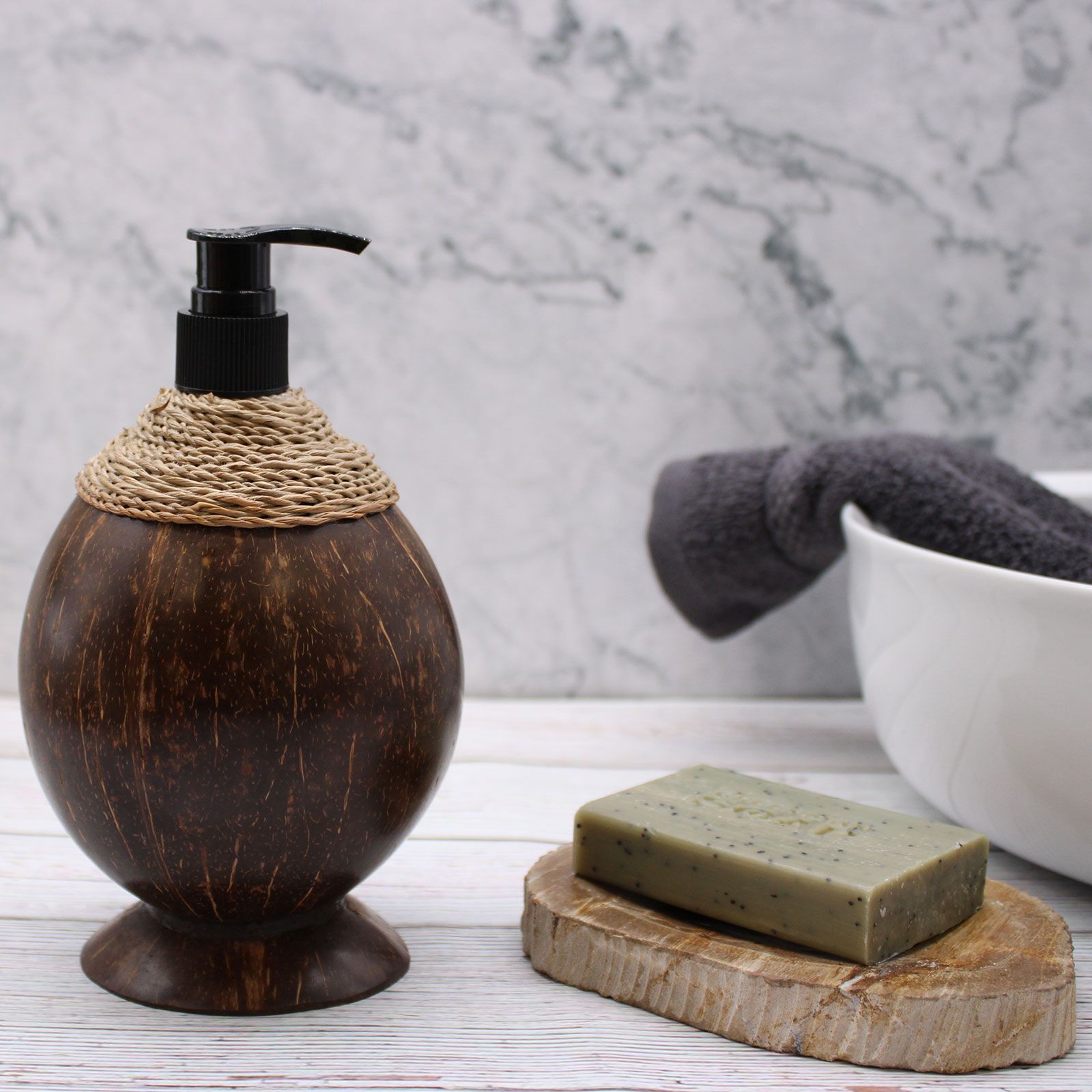 Dosificador de Jabón de Coco Natural - 300ml - Imagen 7