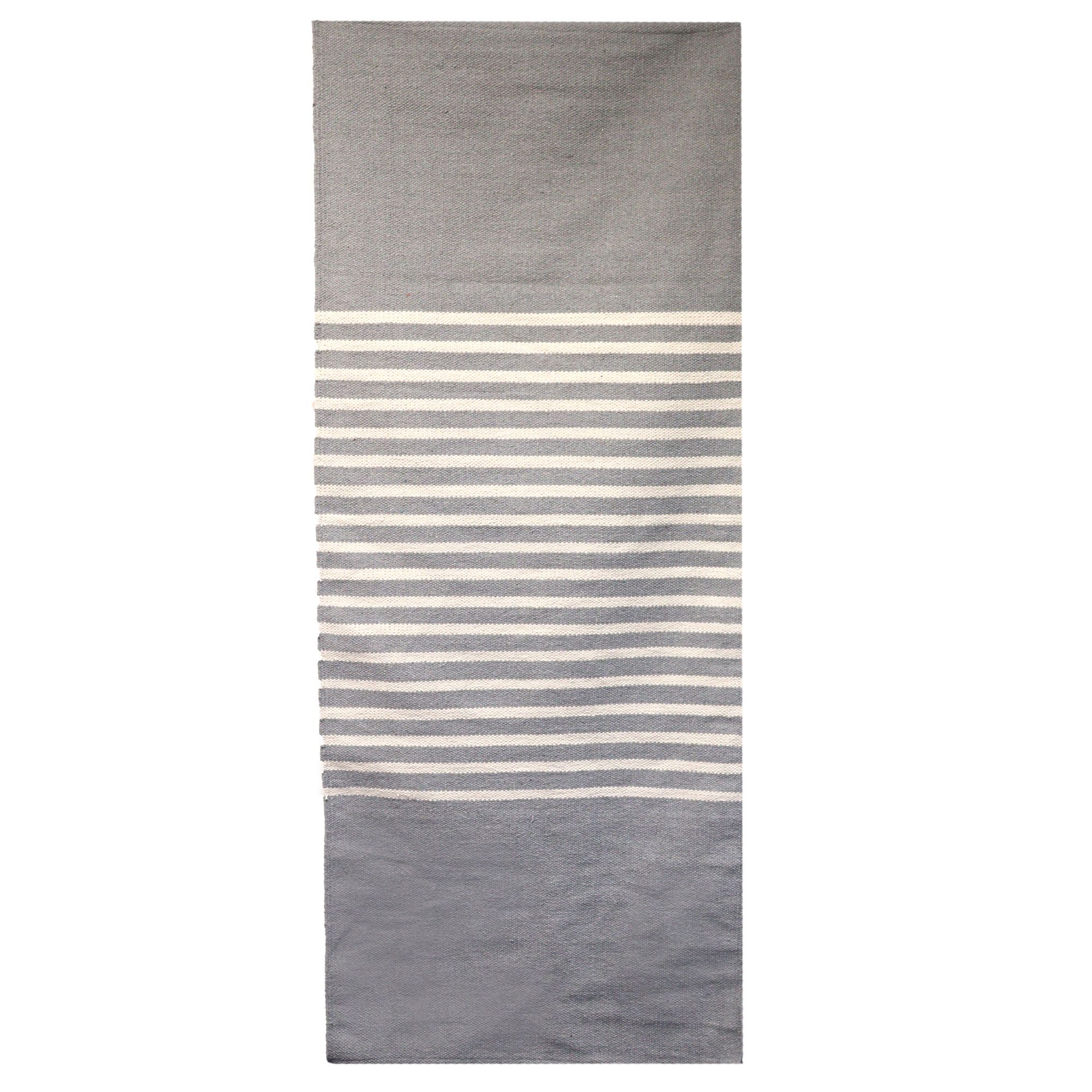 Alfombra India de Algodón - 70x170cm - Gris - Imagen 6