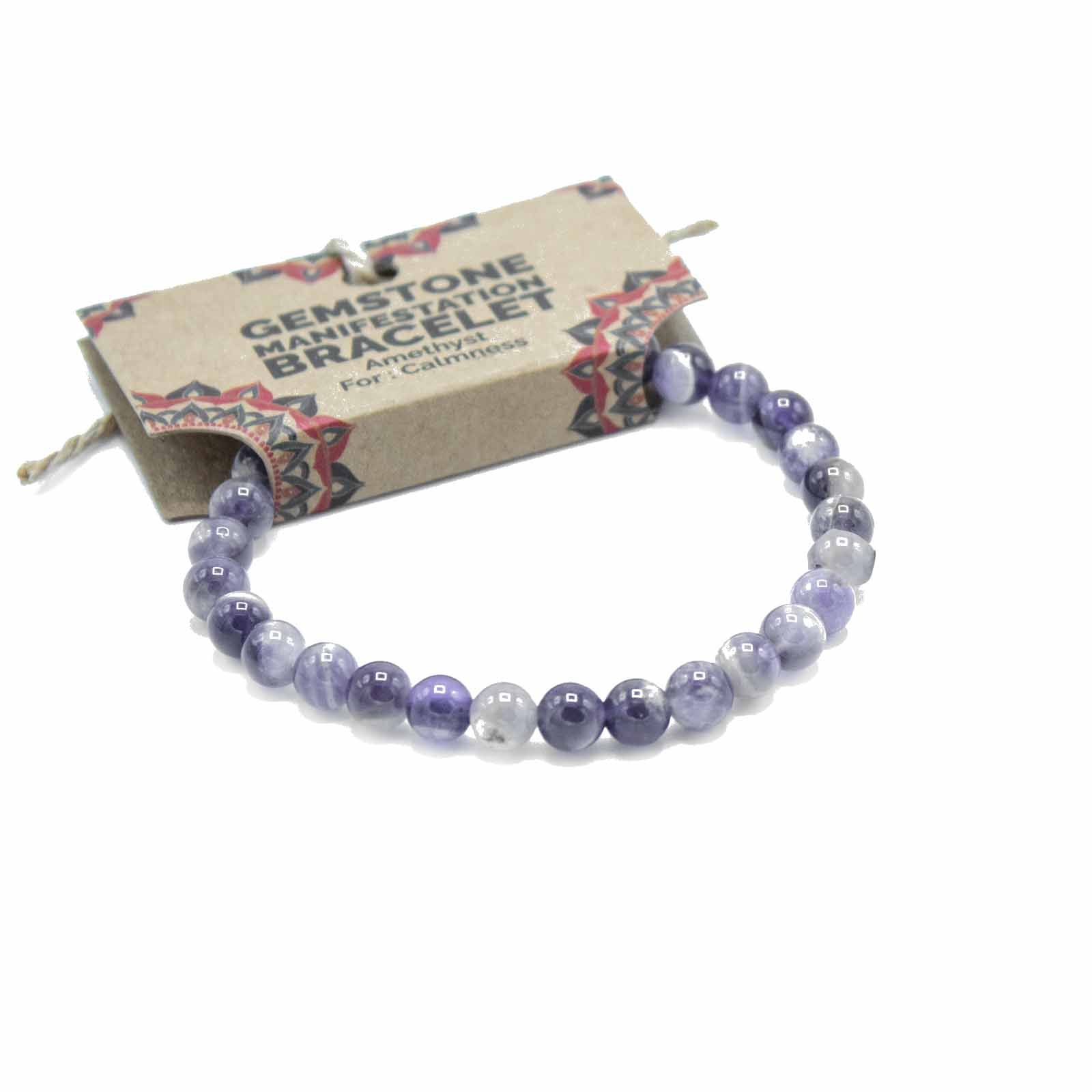 Pulsera Manifestación de Piedras Preciosas - Amatista - Calma - Imagen 2