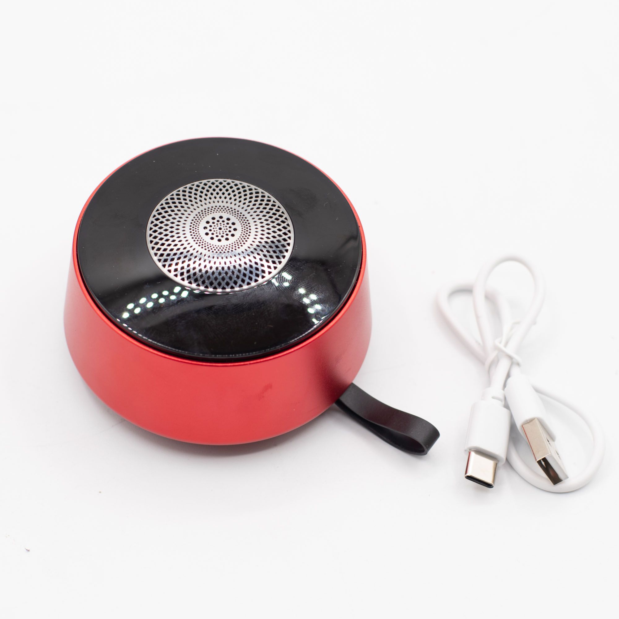 Mini altavoz con efecto de iluminación Mandela rojo - Imagen 4