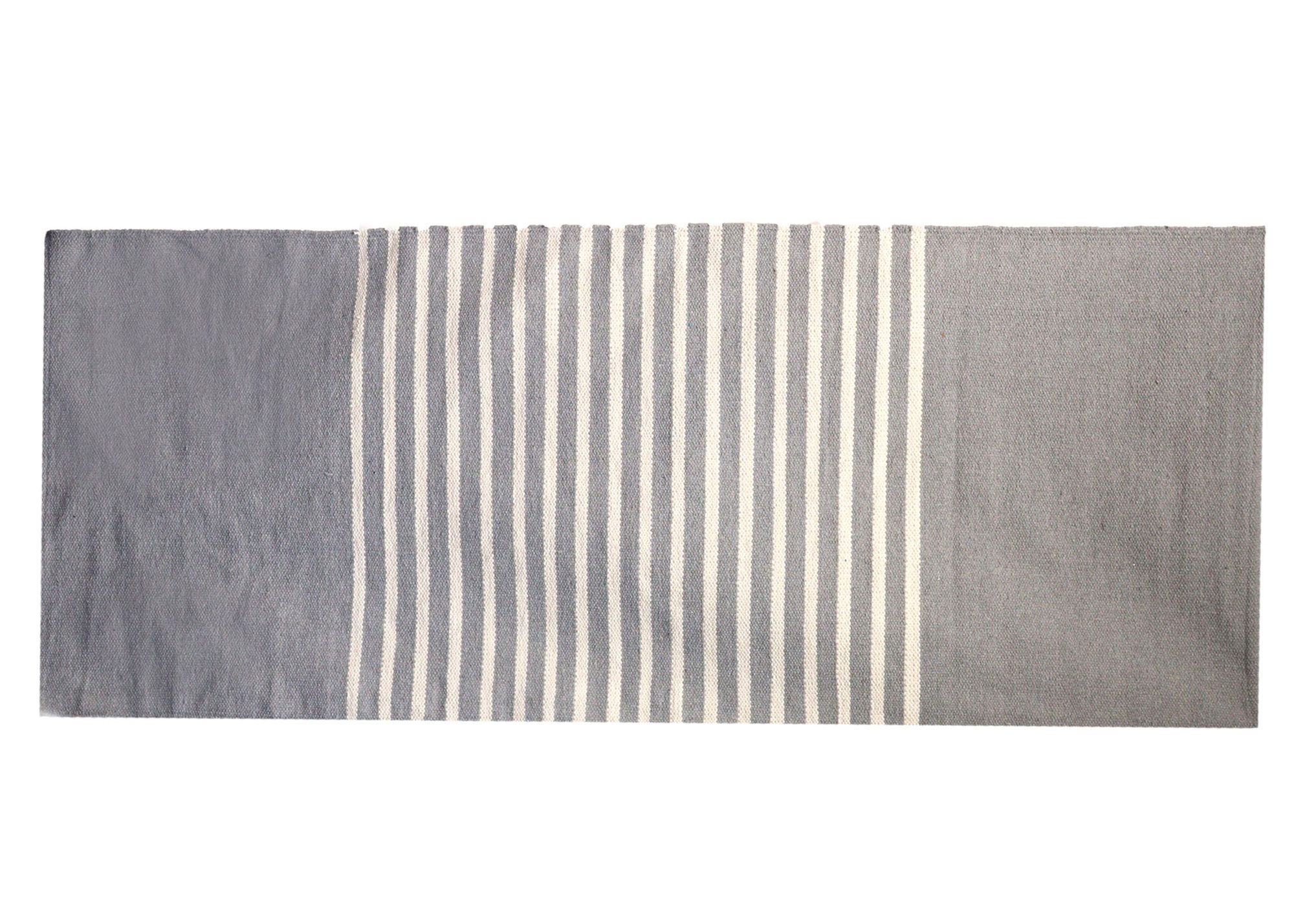 Alfombra India de Algodón - 70x170cm - Gris - Imagen 7