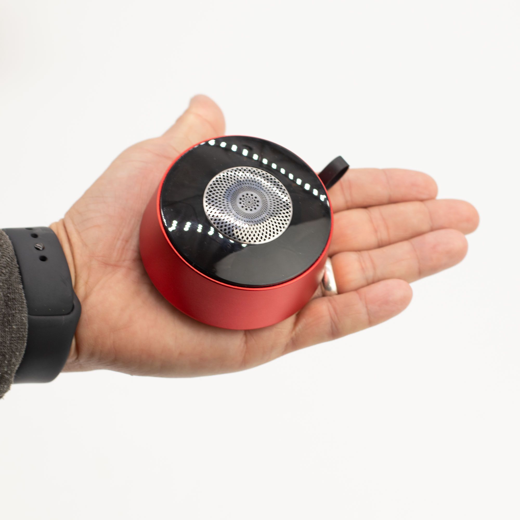Mini altavoz con efecto de iluminación Mandela rojo - Imagen 5