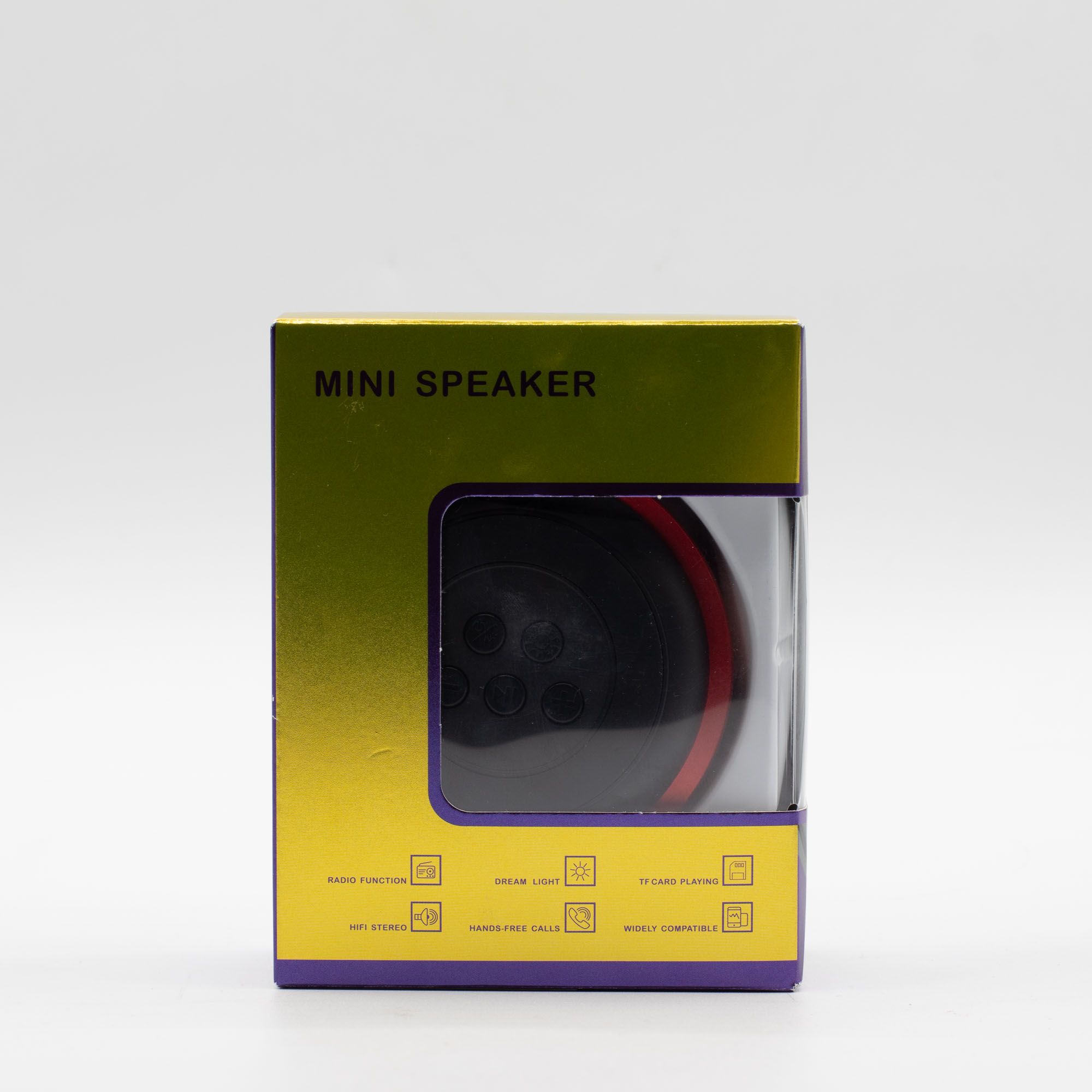 Mini altavoz con efecto de iluminación Mandela rojo - Imagen 7
