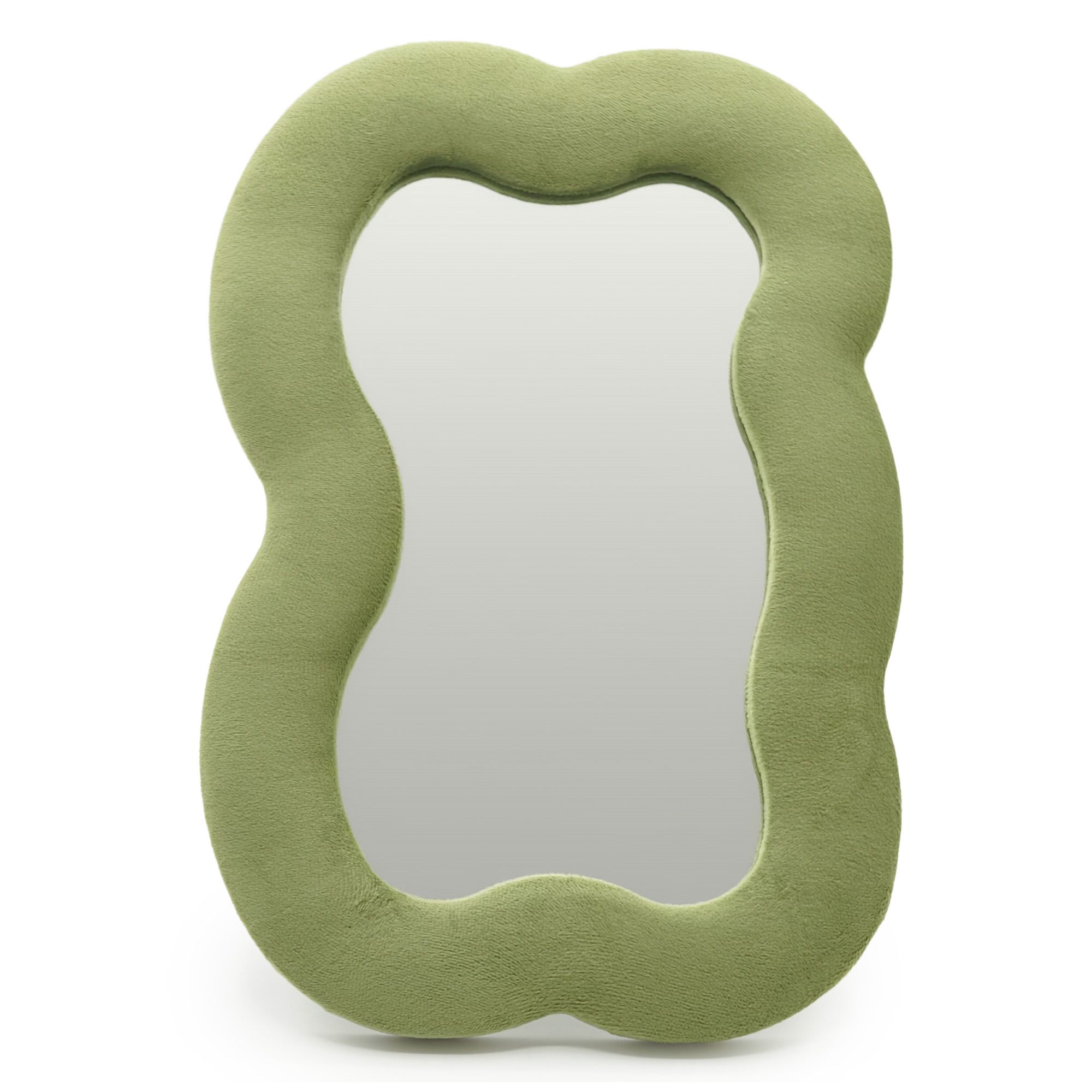 Espejo suave ondulado - Nube grande - Verde musgo (33.4x23.5x2.3cm) - Imagen 2