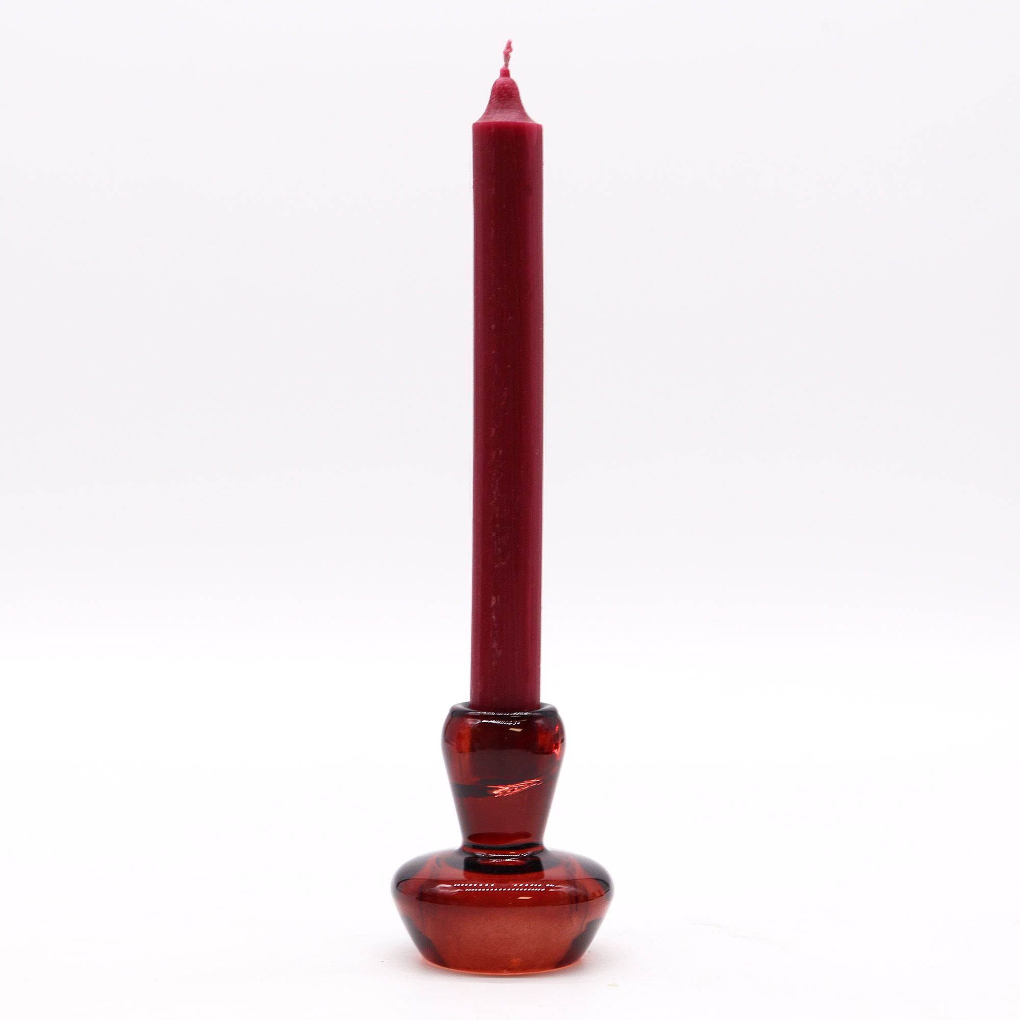 Portavelas reversible con diseño de seta para cena / vela de té - Rojo Vampiro - Imagen 3