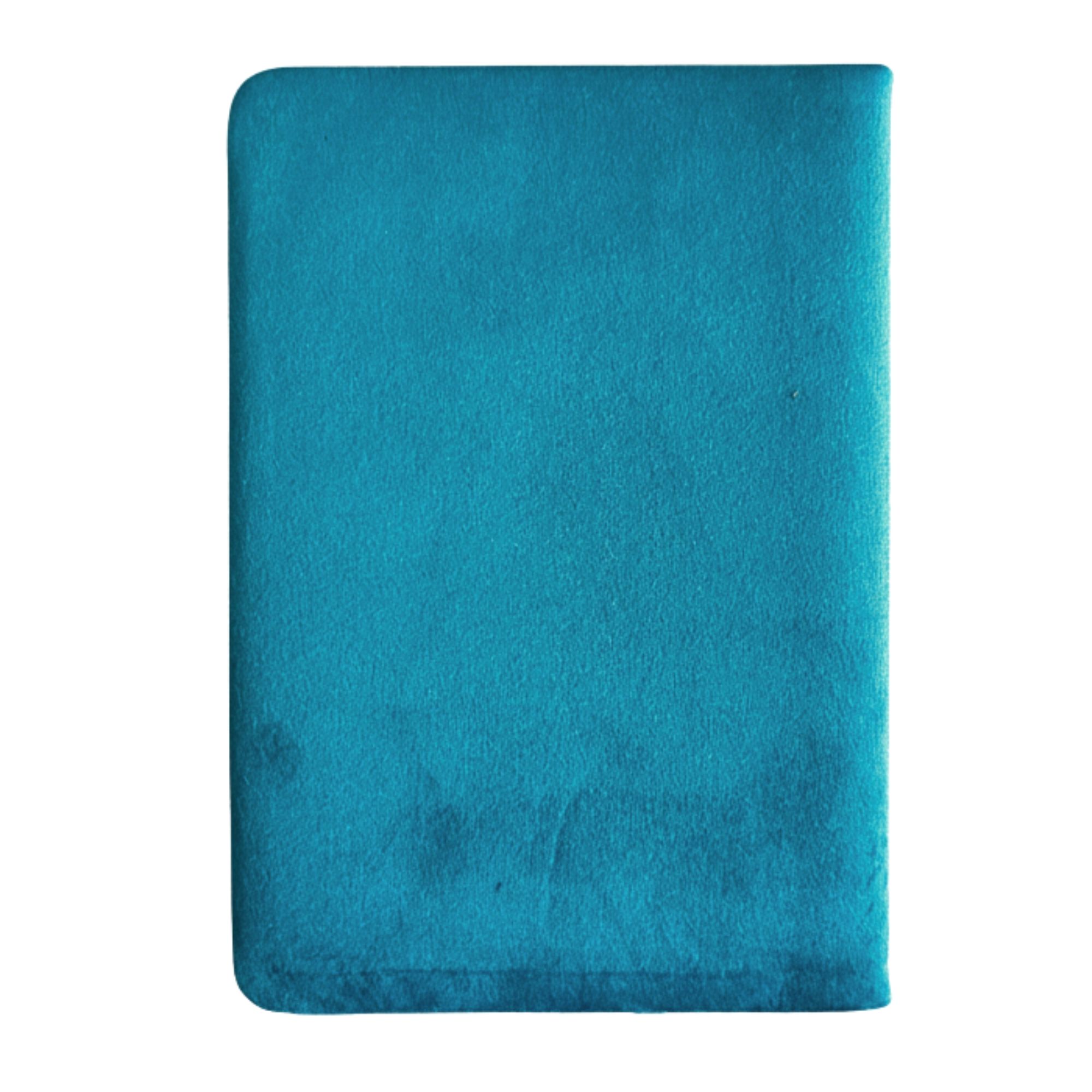 Cuaderno de terciopelo azul claro - 80 páginas - Abraza el viaje - Imagen 2