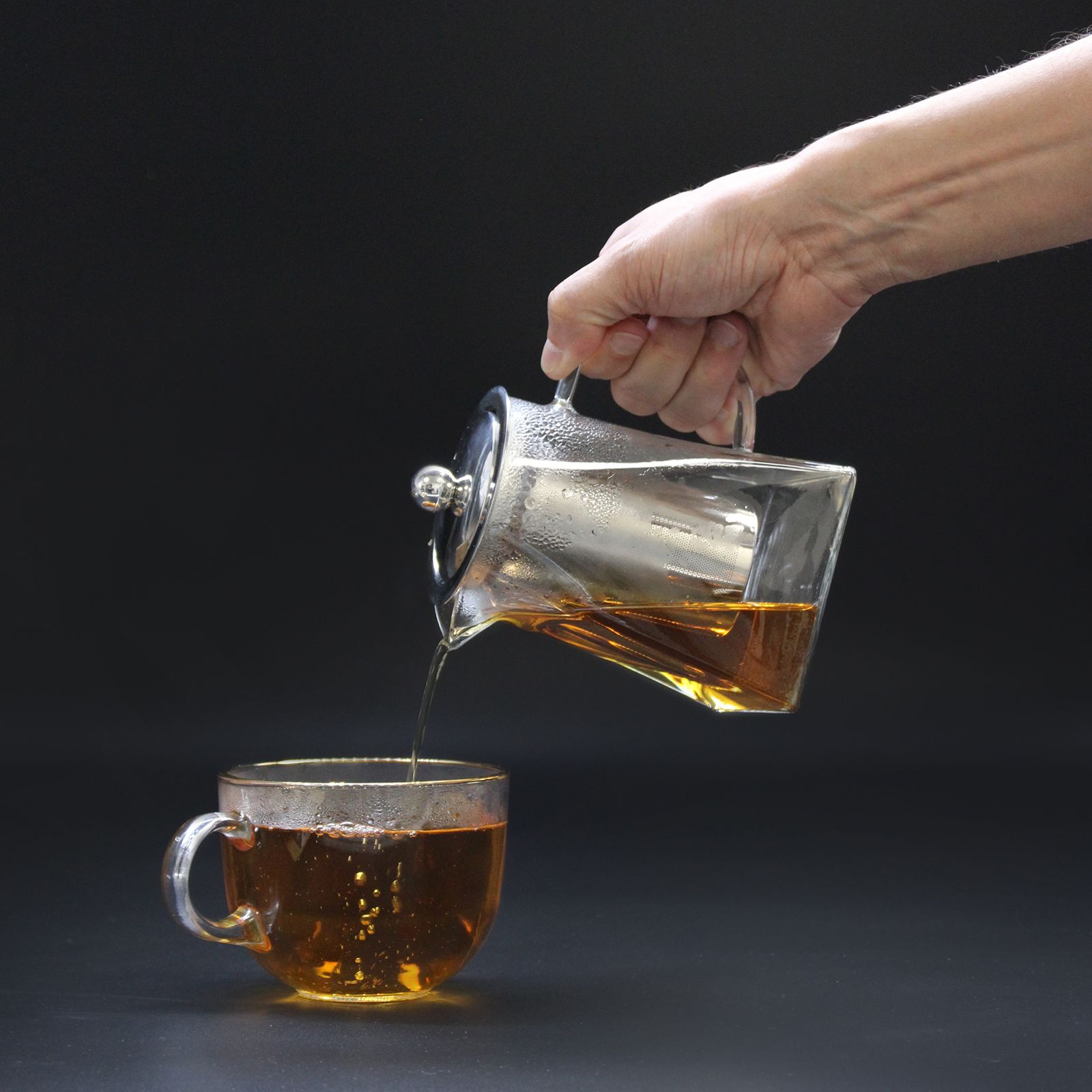 Tetera con infusor de vidrio - Forma de torre - 780ml - Imagen 2