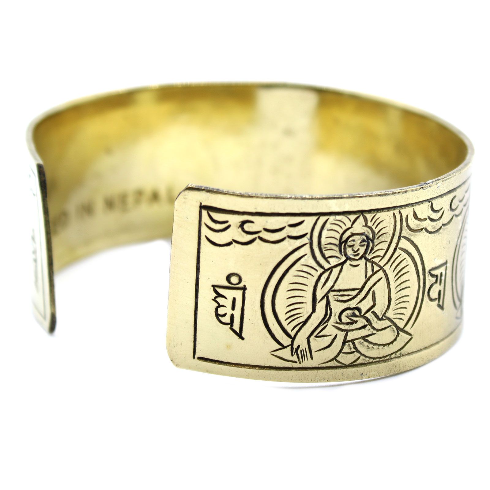 Pulsera Tibetana de Latón - Cinco Budas - Imagen 2