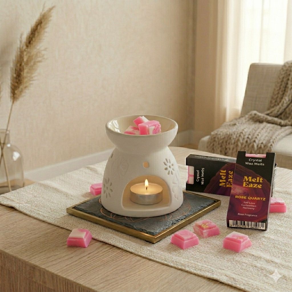 MeltEaze Tabletas de Cera 50g - Amor de Cuarzo Rosa - Rosa - Imagen 8