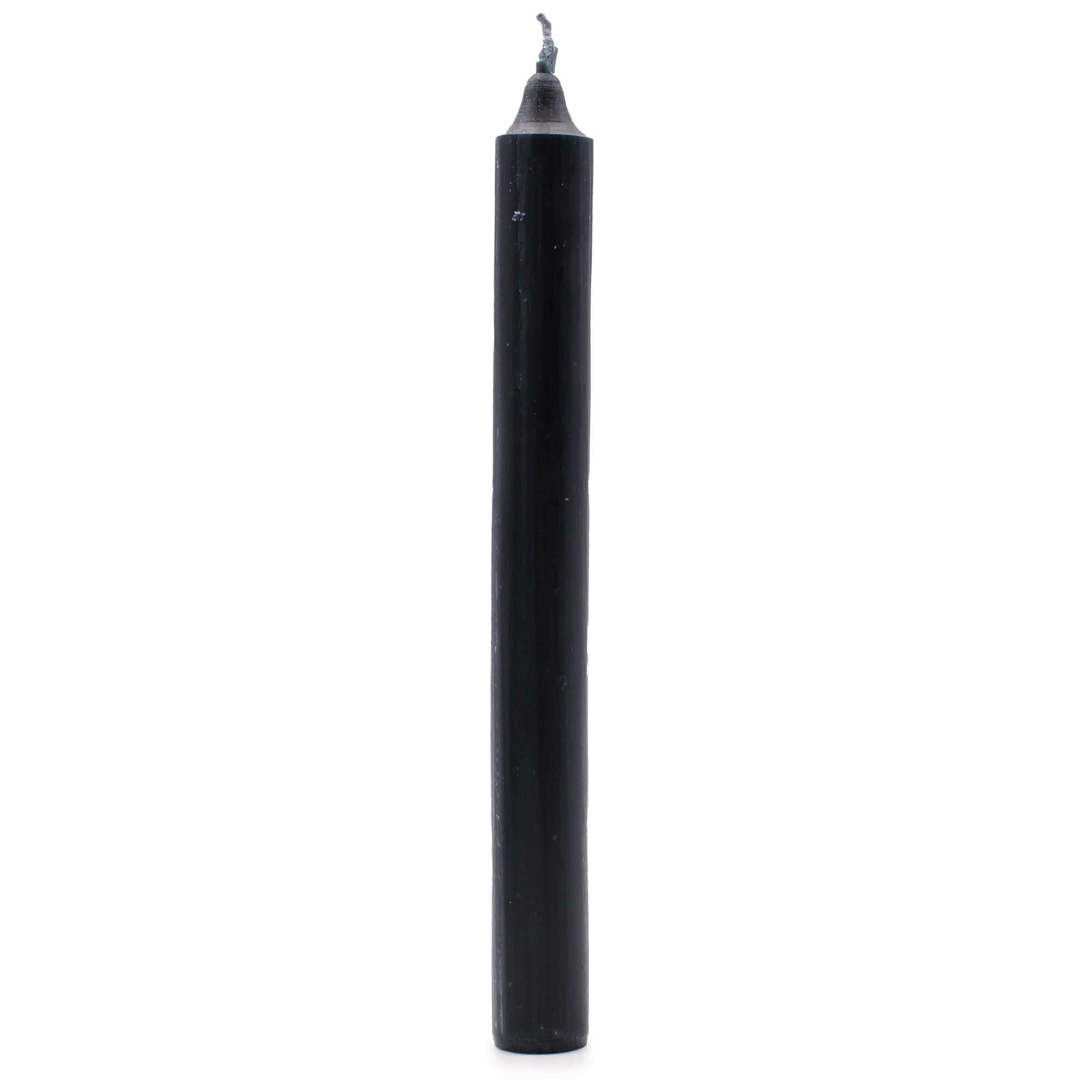 Velas a Granel de Color Sólido - Negro Rústico - Paquete de 10 - Imagen 4