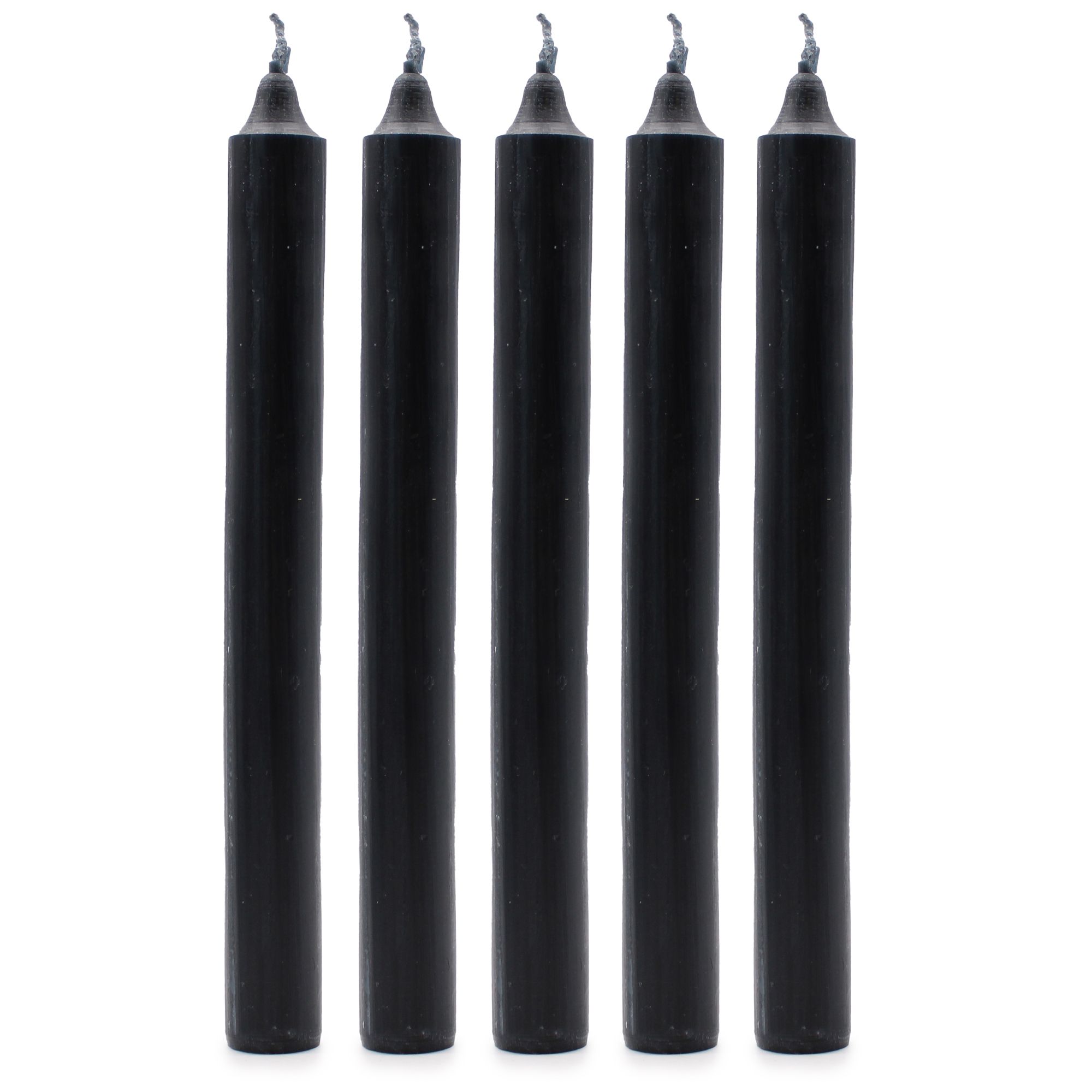 Velas a Granel de Color Sólido - Negro Rústico - Paquete de 10 - Imagen 2