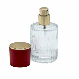 Frascos de vidrio para perfume con pulveridaor y tapa roja 30 ml - Imagen 6