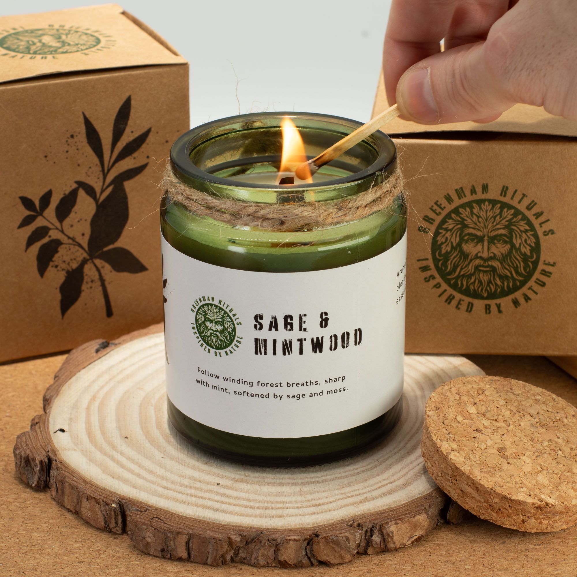 Vela de soja Greenman Woodwick - Cedro y Cítricos - Imagen 6
