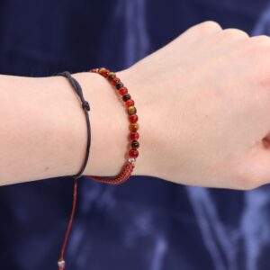 Vela de Cristal del Zodiaco con Pulsera de Piedras Preciosas - Leo