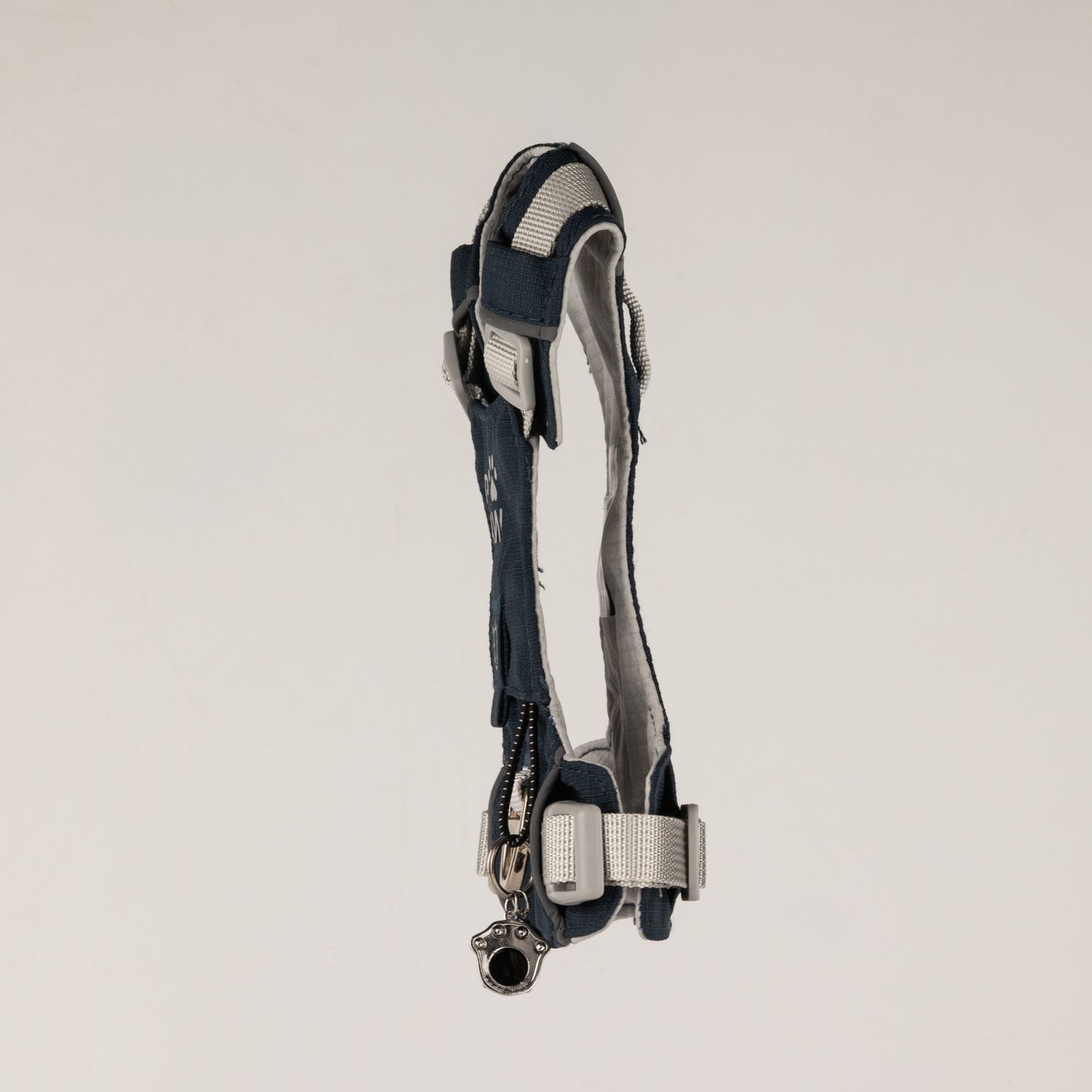 PAW - XS (2-4 kg) Arnés de paso para perros Guardian con malla reflectante - Rock Grey - Black Obsidian Charm - Imagen 2