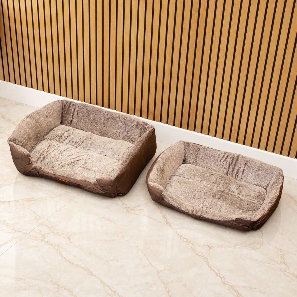 PAW Bed – Oso de peluche marrón pequeño – 60 × 45 × 17 cm - Imagen 2